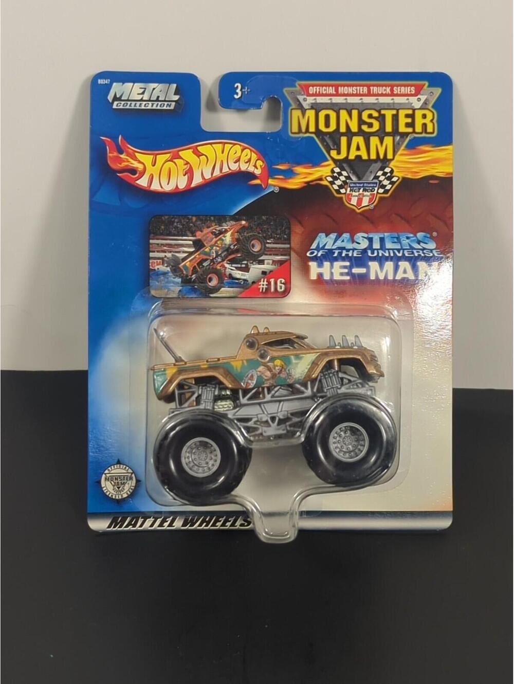 2002 Hot Wheels Monster Jam Masters Of The Universe He-Man Monster Truck